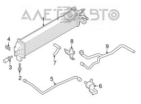 Furtunul de răcire inferior Ford Escape MK3 17-19 1.5T