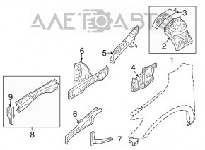 Ocularul din față dreapta Infiniti JX35 QX60 13-