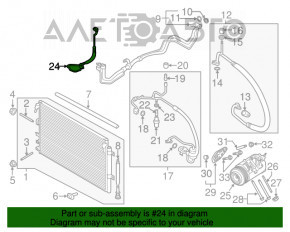 Bobina de aer condiționat, radiatorul de încălzire - primul condensator Ford Edge 15-18 2.0T