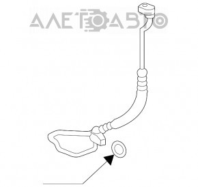 Tubul de aer condiționat Ford Edge 15-18 2.7T, compresorul-cuierul primul.