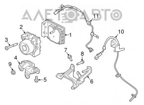 ABS АБС Ford Edge 15-18 AWD