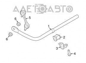 Стабилизатор задний Ford Edge 15- 2.7T, 3.5