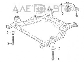 Подрамник передний Ford Edge 15- 2.0T