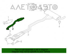 Tubul de admisie dreapta Ford Edge 15-18 2.7T