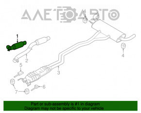 Tubul de admisie stânga Ford Edge 15-18 2.7T