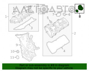 Capacul gâtului de umplere a uleiului Ford Ecosport 18-22 2.0