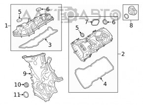 Capacul gâtului de umplere a uleiului Ford Ecosport 18-22 2.0