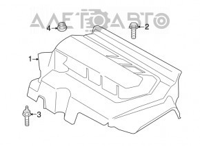 Capacul motorului Ford Edge 15-18 2.7T