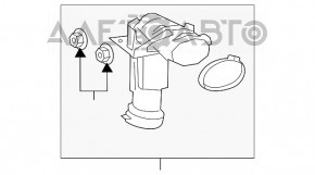 Воздуховод Ford Edge 15-18 2.0T на турбину