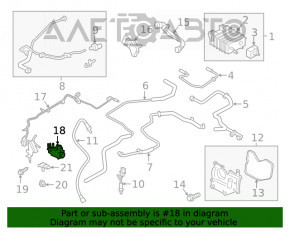 Supapa sistemului de vid Ford Edge 15-18 2.0T