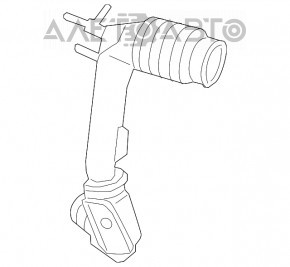 Воздуховод Ford Edge 15-18 2.7T передняя часть