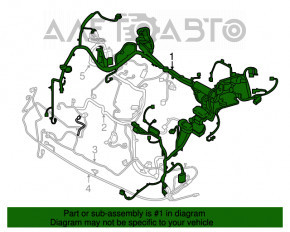 Проводка подкапотная с блоком предохранителей Ford Edge 15- 2.0T