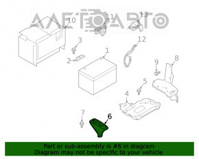 Suportul de baterie frontal pentru Infiniti QX50 19-