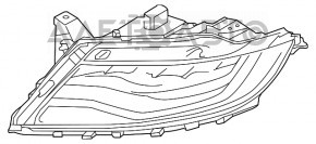 Фара передняя правая в сборе Lincoln Nautilus 19 ксенон