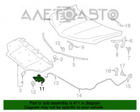 Замок капота Lincoln MKX 16-