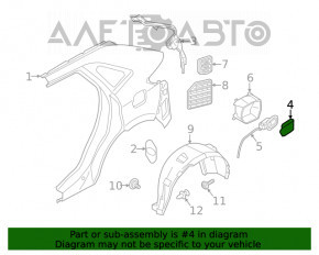 Capacul rezervorului de combustibil Lincoln MKX 16- complet asamblat