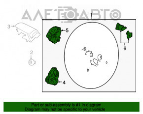 Volan gol Ford Explorer 16-19 restilizat, anvelope negre.