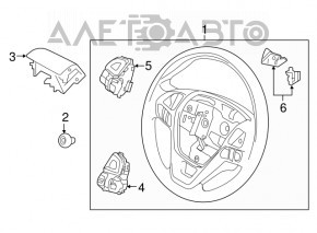 Volan gol Ford Explorer 16-19 restilizat, anvelope negre.