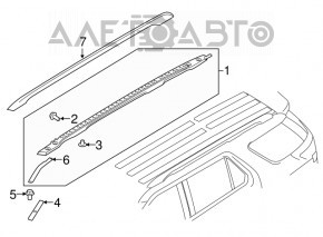 Balustrade longitudinale Ford Explorer 16-19 restilizat, argintii, zgâriate