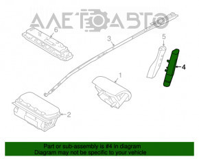 Подушка безопасности airbag сидения правого Ford Explorer 16-19