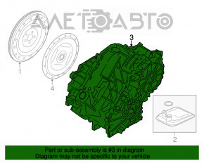 Transmisia automată completă Ford Fusion mk5 13-20 hibrid 78k face zgomot