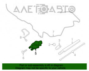 Trapezul de curățare cu motor spate Ford Edge 15-