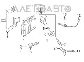 Блок ECU компьютер двигателя Ford Explorer 16-19 3.5