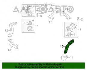 Conducta de aerisire a radiatorului stânga sus Ford C-max MK2 13-18 energi