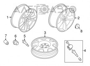 Roată de 18 inch pentru Ford Mustang mk6 15- tip 2