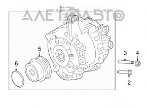 Generatorul Ford Mustang mk6 15- 2.3T 175A