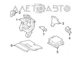 Modulul computerizat pentru airbag-urile SRS pentru Ford Mustang mk6 15-17