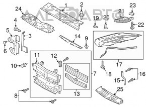 Защита переднего бампера Ford Mustang mk6 15-17 дорест 2.3T