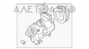 Compresorul de aer condiționat pentru Ford Mustang mk6 15- 2.3T