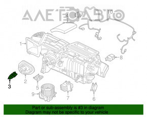 Ventilatorul de încălzire a aerului condiționat Ford Mustang mk6 15-