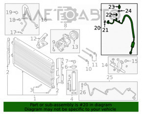 Compresorul de aer condiționat și încălzire pentru Ford Mustang mk6 15-17 2.3T