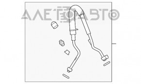 Трубка кондиционера конденсер-компрессор первая Ford Mustang mk6 15-17 2.3T
