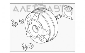 Вакуумный усилитель Ford Mustang mk6 15- 3.7