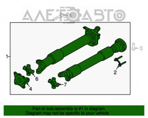 Arborele cardanic pentru Ford Mustang mk6 15- 3.7