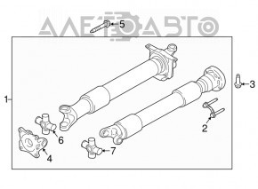 Карданный вал кардан Ford Mustang mk6 15- 3.7