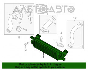 Intercooler Ford Mustang mk6 15- 2.3T