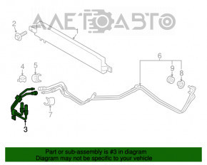 Трубки системы охлаждения масло акпп Ford Mustang mk6 15- 5.0, 2.3Т, 3.7