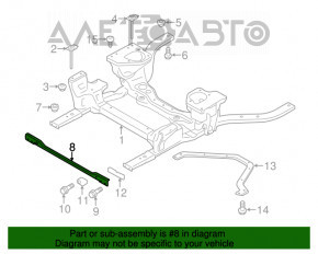 Распорка переднего подрамника Ford Mustang mk6 15-