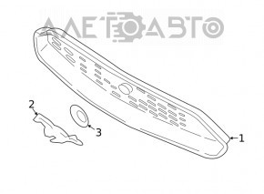 Emblema grilei radiatorului Ford Mustang mk6 18- restul