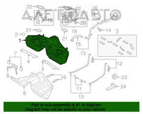 Топливный бак Ford Mustang mk6 15-