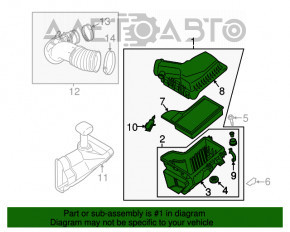 Corpul filtrului de aer Ford Mustang mk6 15- 2.3T