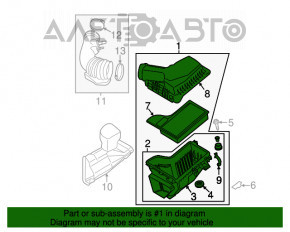 Corpul filtrului de aer Ford Mustang mk6 15- 3.7