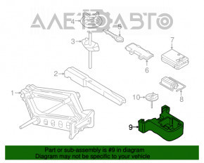 Spumă de polistiren sub instrumentul Ford Mustang mk6 15- ruptă