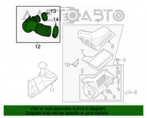 Воздуховод Ford Mustang mk6 15- 2.3T