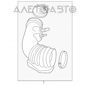 Воздуховод Ford Mustang mk6 15- 3.7