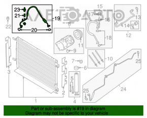 Трубка кондиционера конденсер-компрессор Ford Mustang mk6 15-